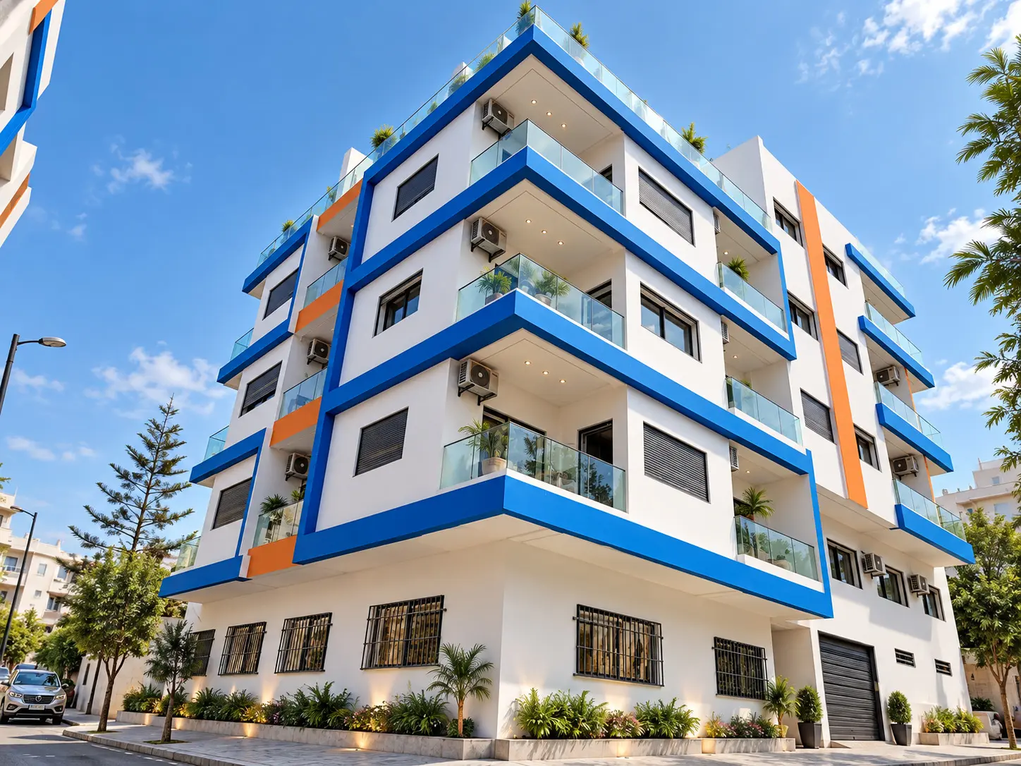 Vue architecturale extérieure de la Résidence Villa Gaby